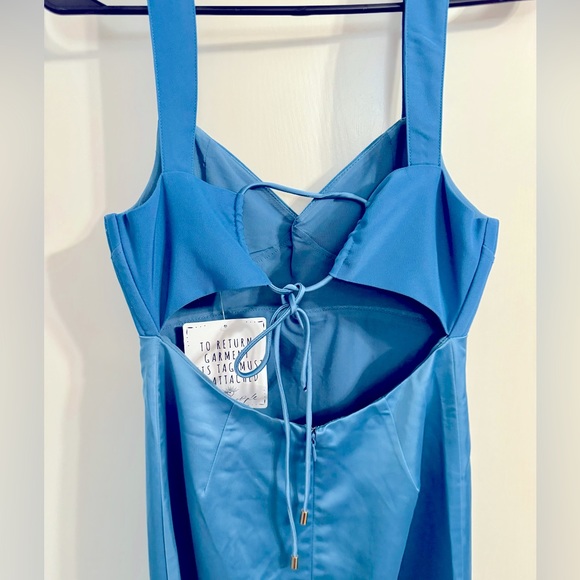 Free People Gia Maxi Dress Coastal Blue 2 - Picture 9 of 11